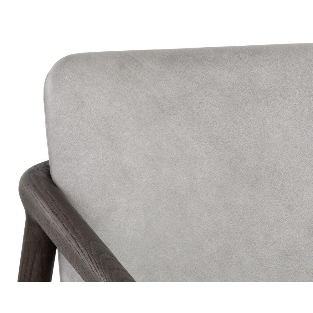 Cinelli Lounge Chair-Sunpan-SUNPAN-107289-Lounge ChairsSaloon Light Grey-Dark Brown-6-France and Son
