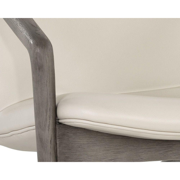 Cinelli Lounge Chair-Sunpan-SUNPAN-107289-Lounge ChairsSaloon Light Grey-Dark Brown-19-France and Son