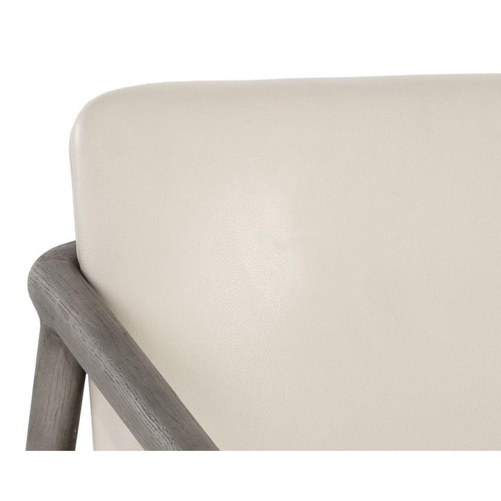 Cinelli Lounge Chair-Sunpan-SUNPAN-107289-Lounge ChairsSaloon Light Grey-Dark Brown-20-France and Son