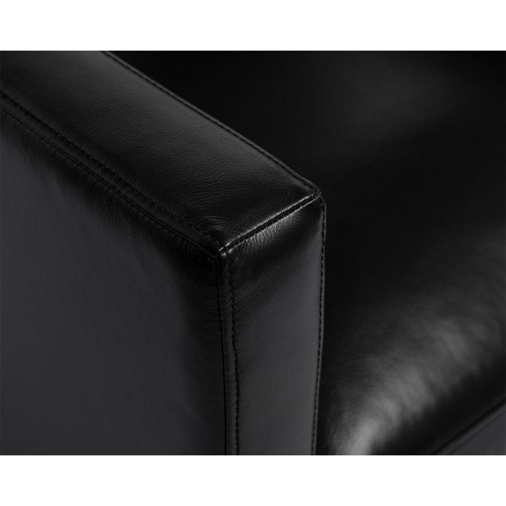 Rogers Armchair-Sunpan-SUNPAN-107299-Lounge ChairsCortina Black Leather-5-France and Son