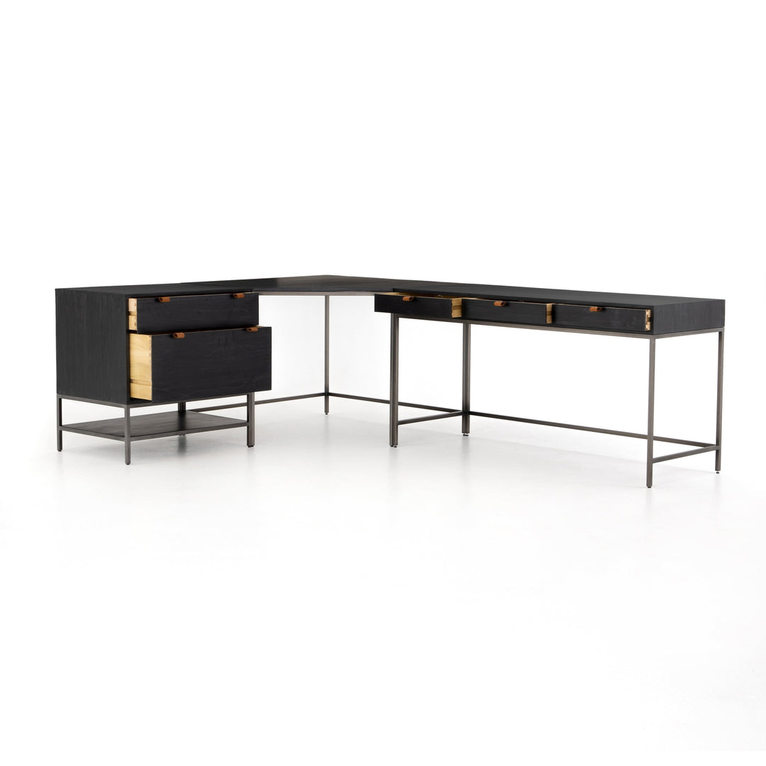 Trey Desk System With Filing Cabinet-Four Hands-FH-107322-005-DesksAuburn Poplar-4-France and Son