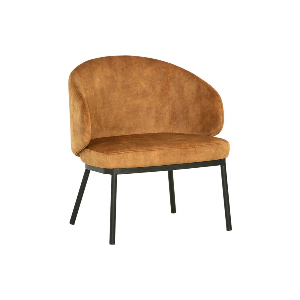 Echo Lounge Chair-Sunpan-SUNPAN-107435-Lounge ChairsBlack - Nono Tapenade Gold-2-France and Son