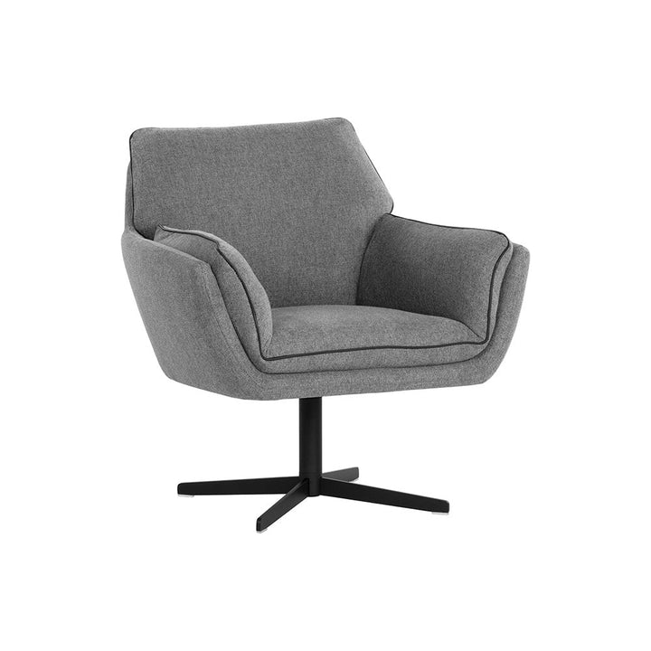 Florelle Swivel Lounge Chair - Belfast Koala Grey-Sunpan-SUNPAN-107440-Lounge Chairs-1-France and Son