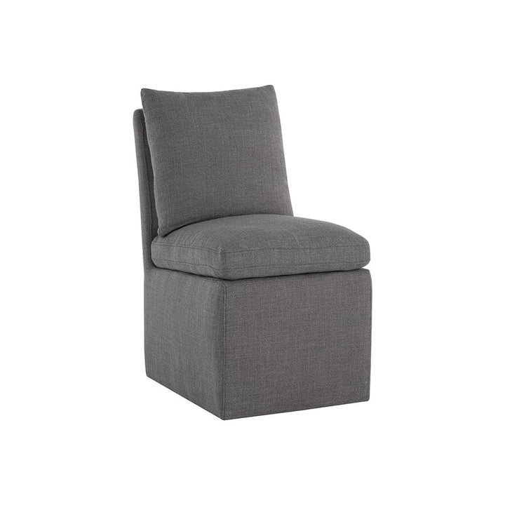 Glenrose Wheeled Dining Chair-Sunpan-SUNPAN-107450-Dining ChairsGrey-1-France and Son