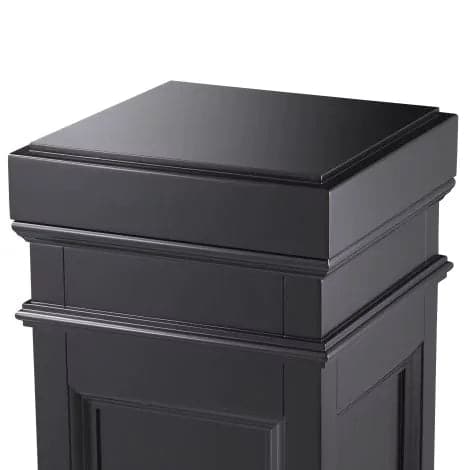 Column Marceau waxed black finish-Eichholtz-EICHHOLTZ-107461-Side Tables-3-France and Son