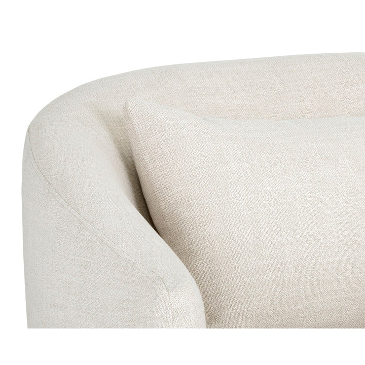 Walsh Swivel Lounge Chair - Effie Linen-Sunpan-SUNPAN-107527-Lounge Chairs-5-France and Son