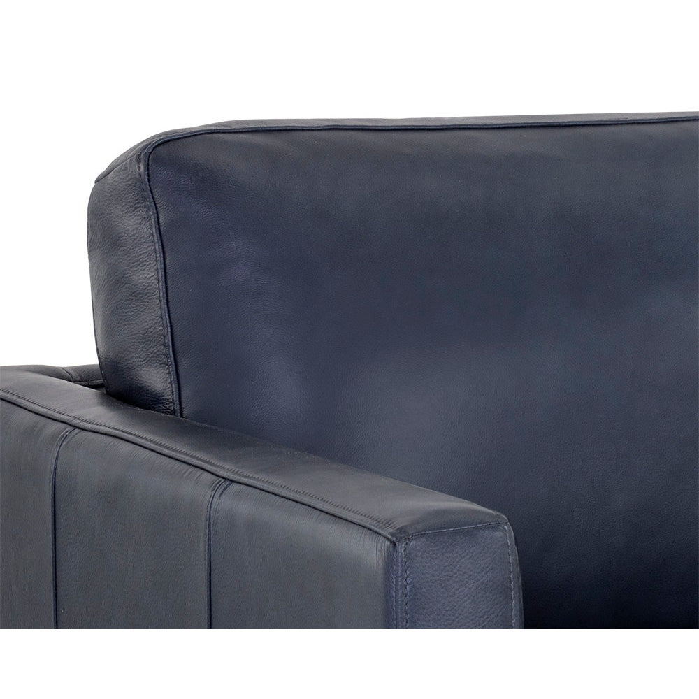 Rogers Armchair - Cortina Ink Leather-Sunpan-SUNPAN-107548-Lounge ChairsBlue-11-France and Son