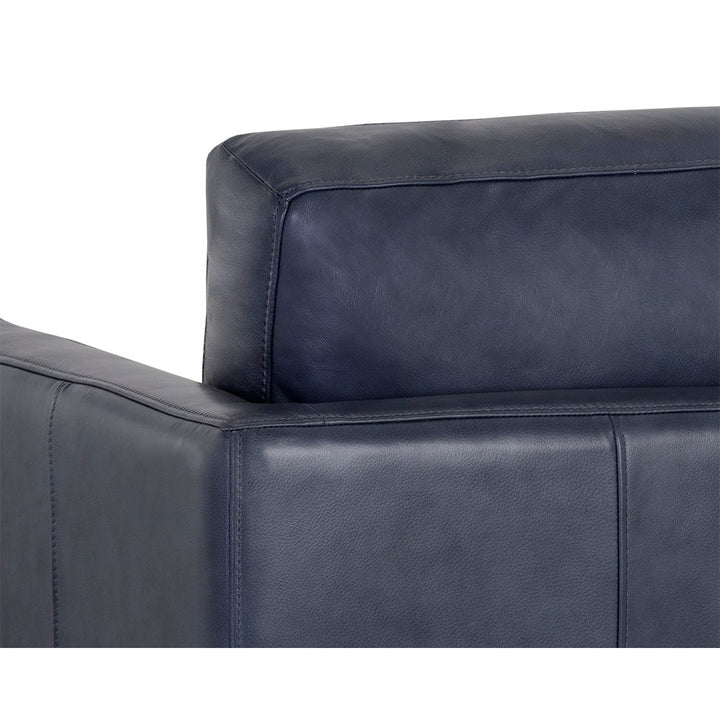 Rogers Armchair - Cortina Ink Leather-Sunpan-SUNPAN-107548-Lounge ChairsBlue-13-France and Son