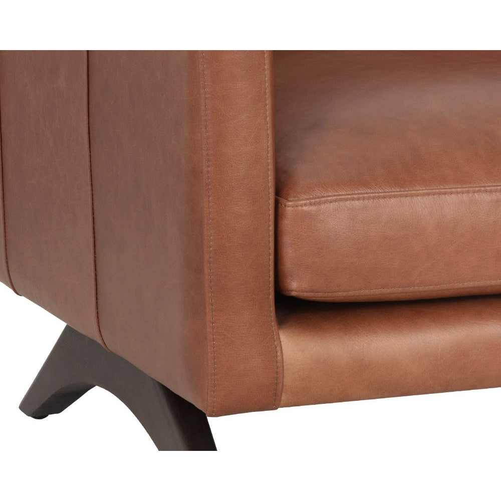 Rogers Armchair - Cortina Ink Leather-Sunpan-SUNPAN-107548-Lounge ChairsBlue-10-France and Son