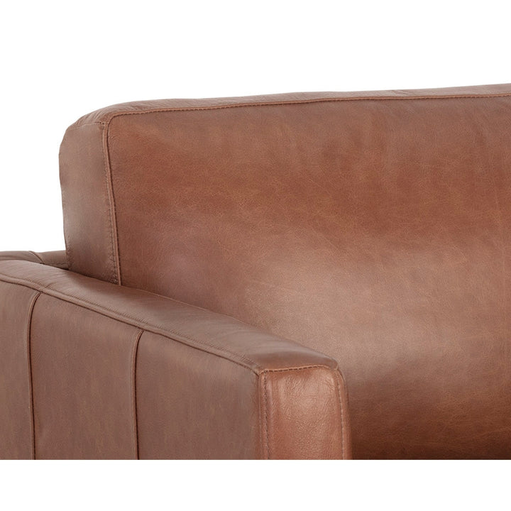 Rogers Armchair - Cortina Ink Leather-Sunpan-SUNPAN-107548-Lounge ChairsBlue-12-France and Son