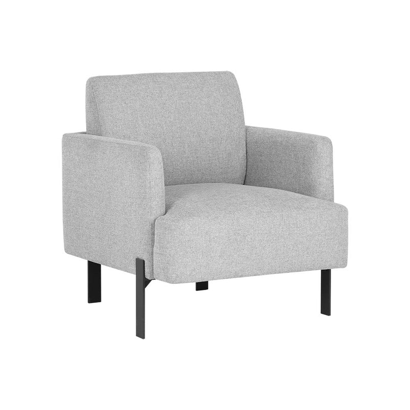 Lorilyn Lounge Chair - Belfast Heather Grey-Sunpan-SUNPAN-107572-Lounge Chairs-3-France and Son