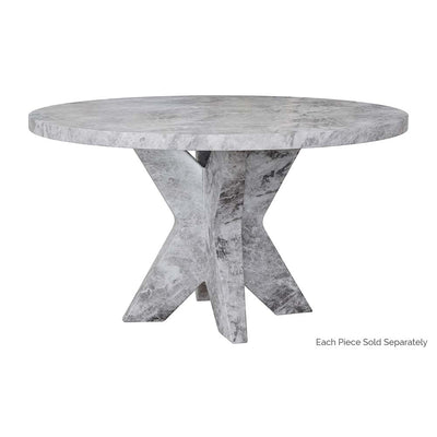 Cypher Dining Table Base - Marble Look - Grey-Sunpan-SUNPAN-107583-Dining Tables-2-France and Son