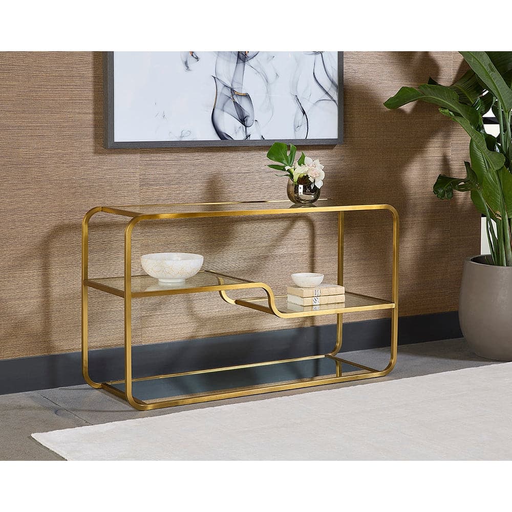 Silvia Console Table-Sunpan-SUNPAN-107633-Console Tables-2-France and Son