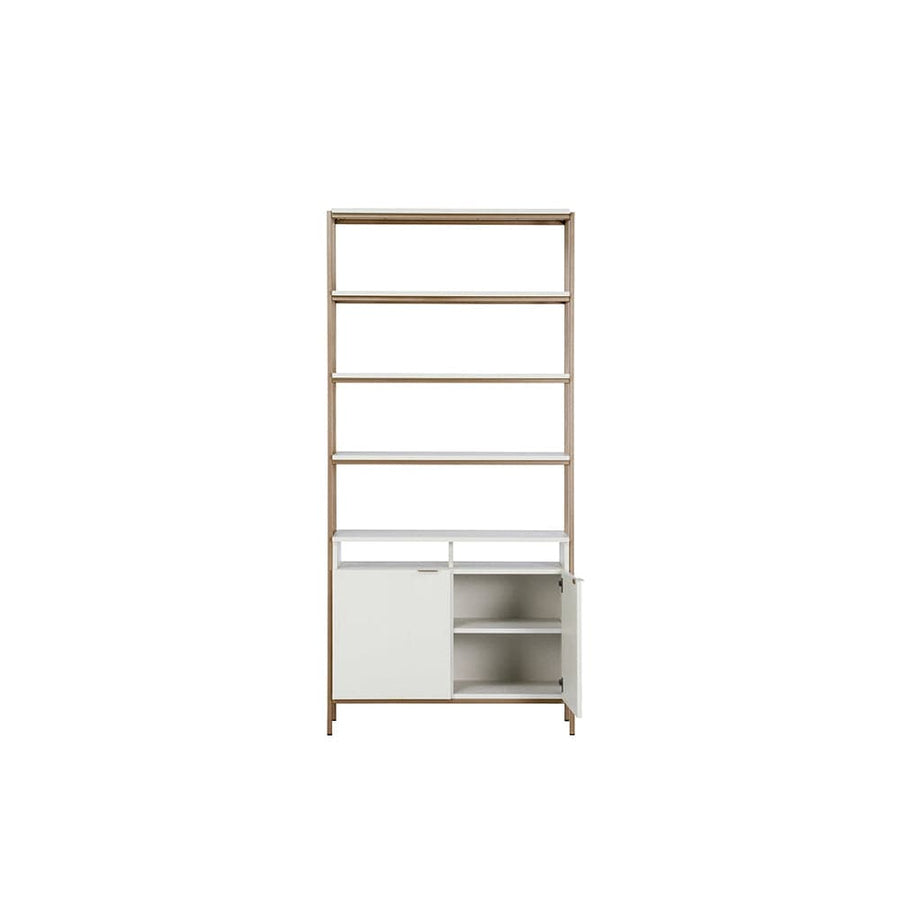 Ambrose Modular Bookcase - Large - Champagne Gold - Cream-Sunpan-SUNPAN-107644-Bookcases & Cabinets-3-France and Son