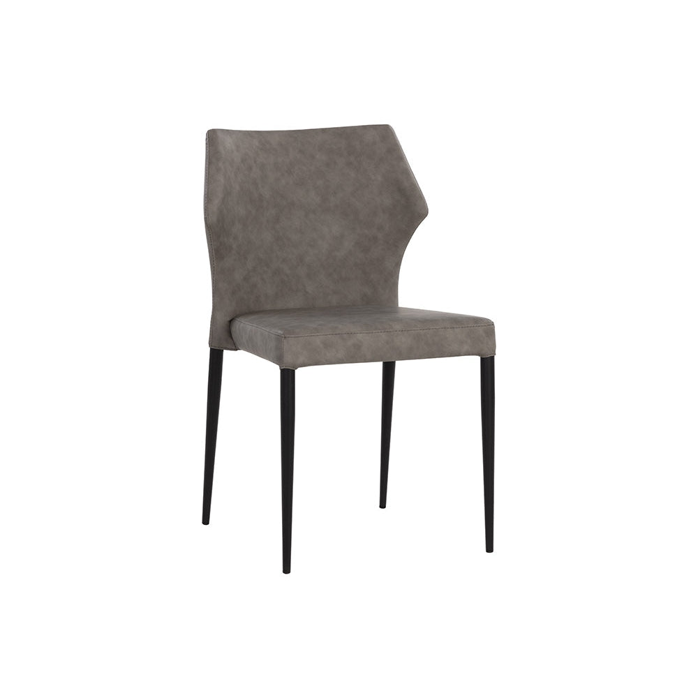 James Stackable Dining Chair-Sunpan-SUNPAN-107684-Dining ChairsBounce Smoke-2-France and Son