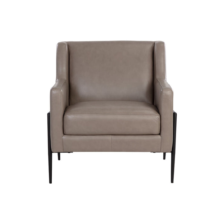Talula Lounge Chair - Alpine Grey Leather-Sunpan-SUNPAN-107697-Lounge Chairs-3-France and Son