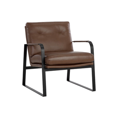 Sterling Lounge Chair - Missouri Mahogany Leather-Sunpan-SUNPAN-107698-Lounge Chairs-1-France and Son