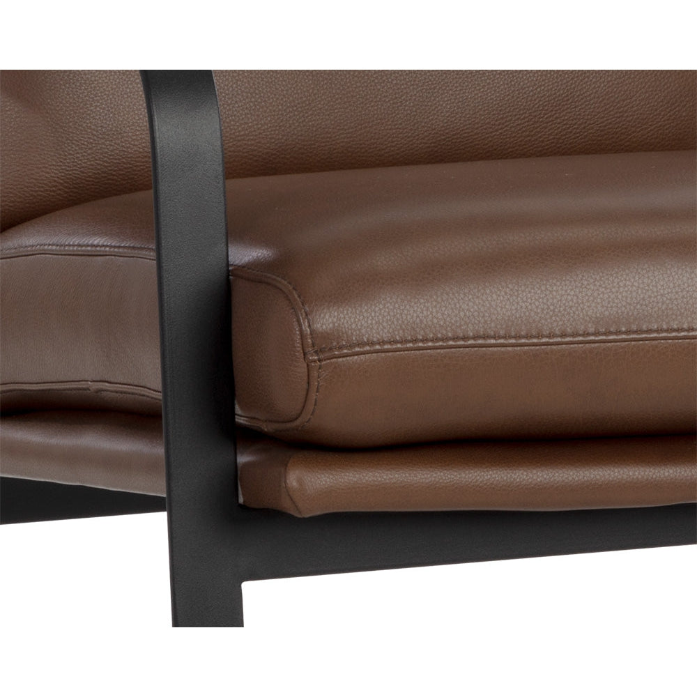 Sterling Lounge Chair - Missouri Mahogany Leather-Sunpan-SUNPAN-107698-Lounge Chairs-6-France and Son