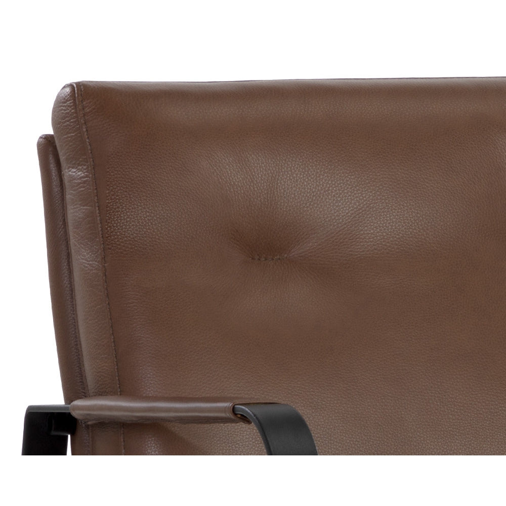 Sterling Lounge Chair - Missouri Mahogany Leather-Sunpan-SUNPAN-107698-Lounge Chairs-7-France and Son