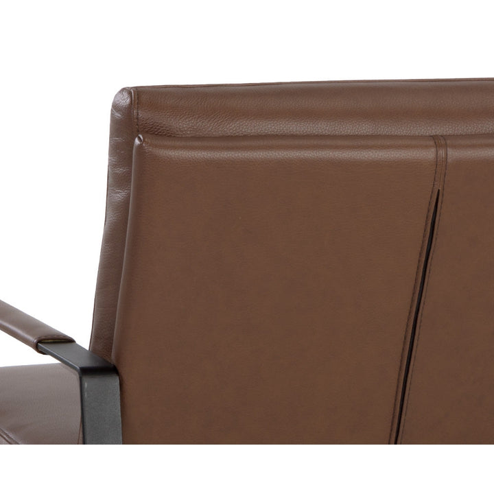 Sterling Lounge Chair - Missouri Mahogany Leather-Sunpan-SUNPAN-107698-Lounge Chairs-8-France and Son