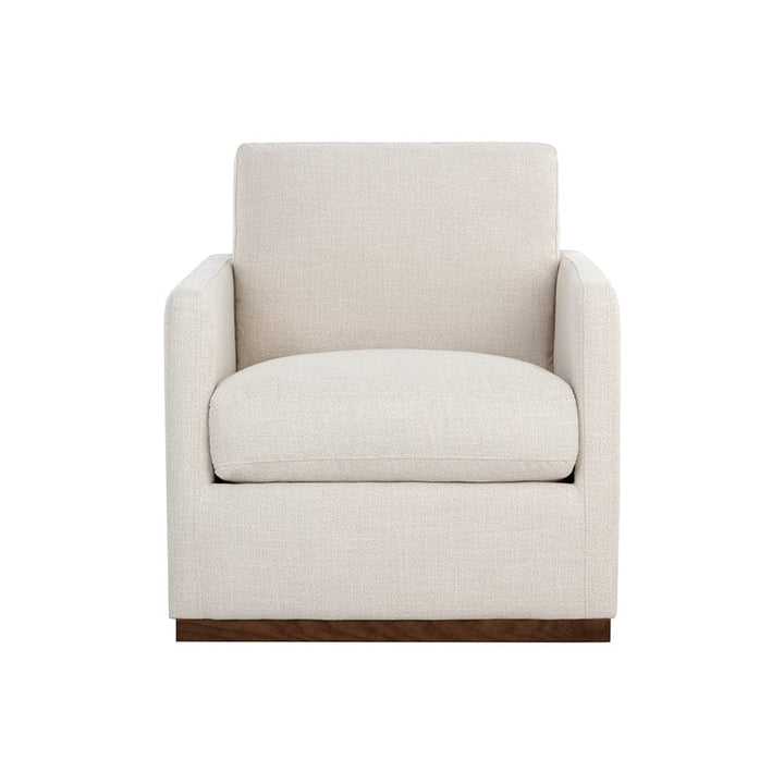 Portman Swivel Lounge Chair - Effie Linen-Sunpan-SUNPAN-107767-Lounge Chairs-1-France and Son