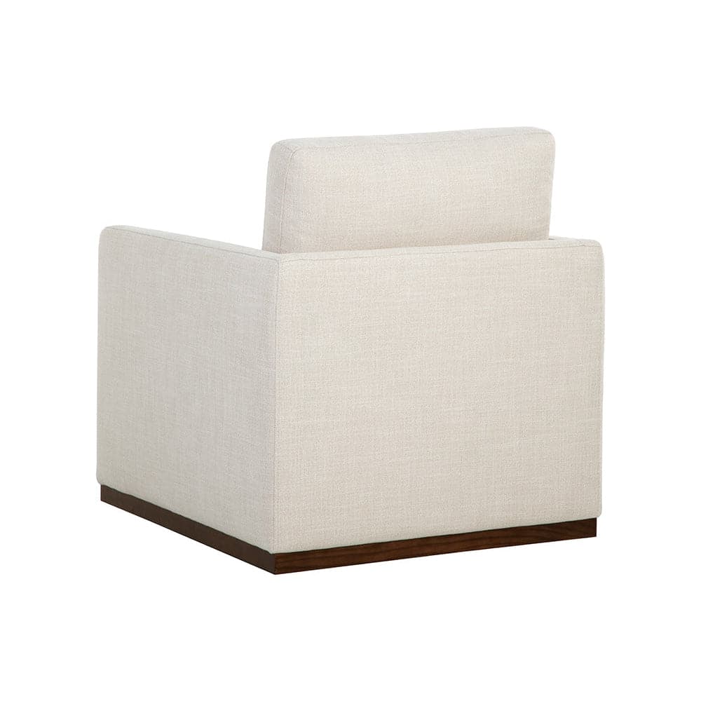 Portman Swivel Lounge Chair - Effie Linen-Sunpan-SUNPAN-107767-Lounge Chairs-5-France and Son