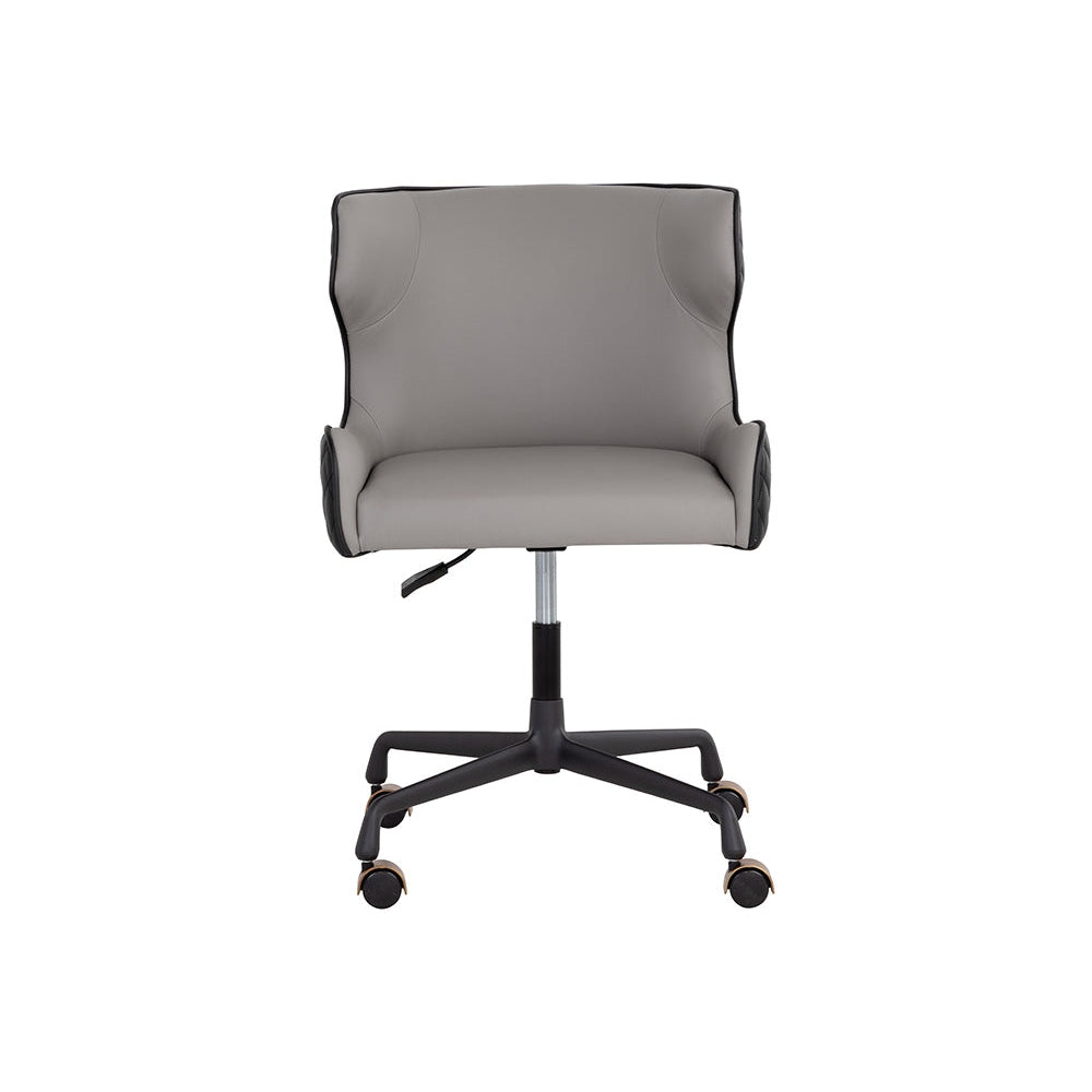 Gianni Office Chair-Sunpan-SUNPAN-108338-Task ChairsDillon Cream / Dillon Thunder-7-France and Son