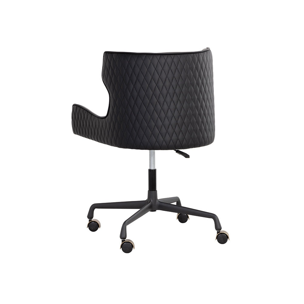 Gianni Office Chair-Sunpan-SUNPAN-108338-Task ChairsDillon Cream / Dillon Thunder-9-France and Son