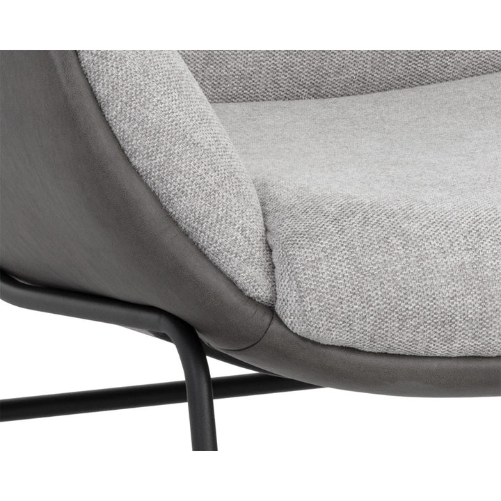 Lucier Lounge Chair-Sunpan-SUNPAN-107760-Lounge ChairsBelfast Oatmeal / Bravo Cognac-10-France and Son