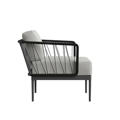 Catania Armchair - Dark Grey - Copacabana Grey-Sunpan-SUNPAN-107909-Lounge Chairs-5-France and Son