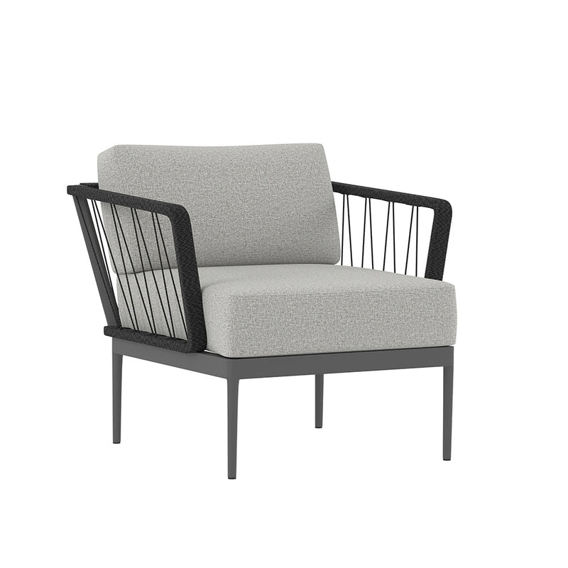 Catania Armchair - Dark Grey - Copacabana Grey-Sunpan-SUNPAN-107909-Lounge Chairs-1-France and Son