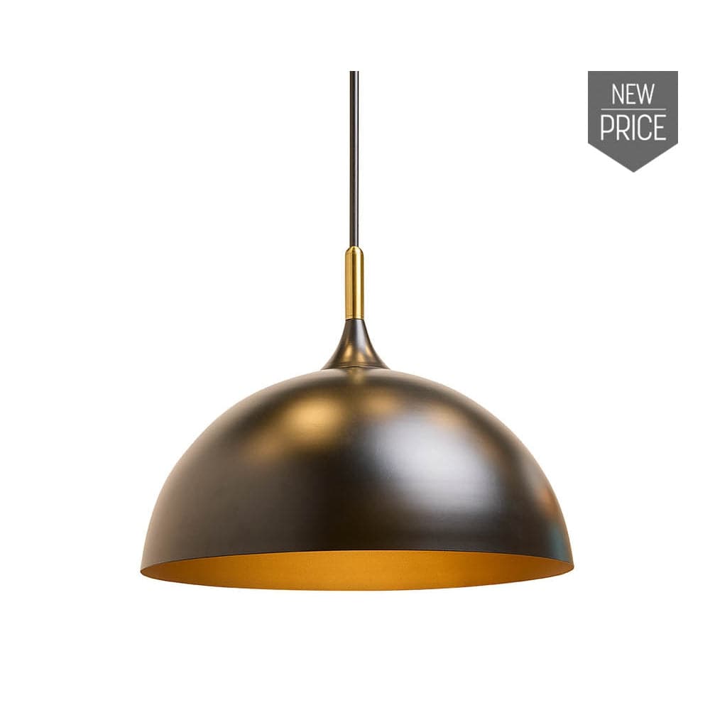 Lohn Pendant Light-Sunpan-SUNPAN-107934-PendantsMatte Black-1-France and Son