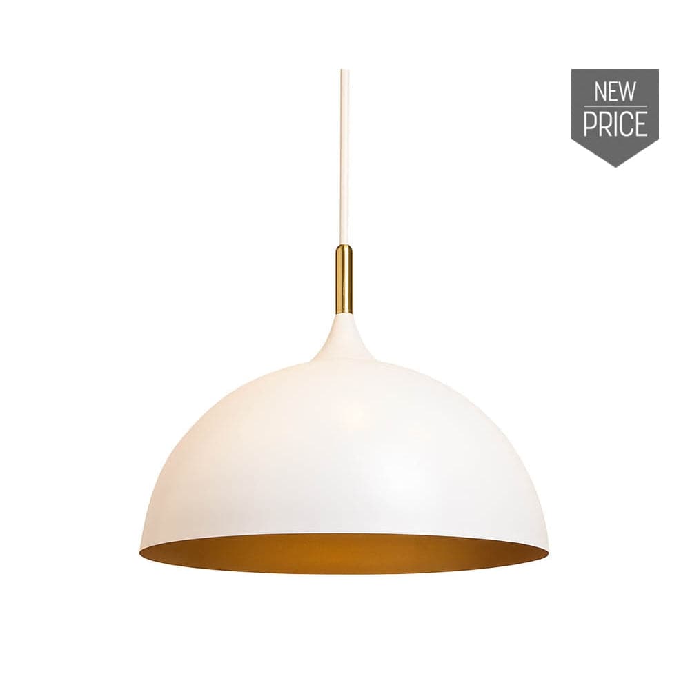 Lohn Pendant Light-Sunpan-SUNPAN-107935-PendantsMatte White-2-France and Son