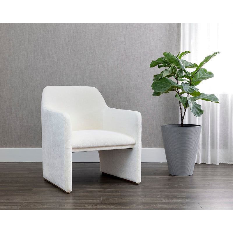 Doreen Lounge Chair - Lux Brass - Rubino White-Sunpan-SUNPAN-107952-Lounge Chairs-2-France and Son