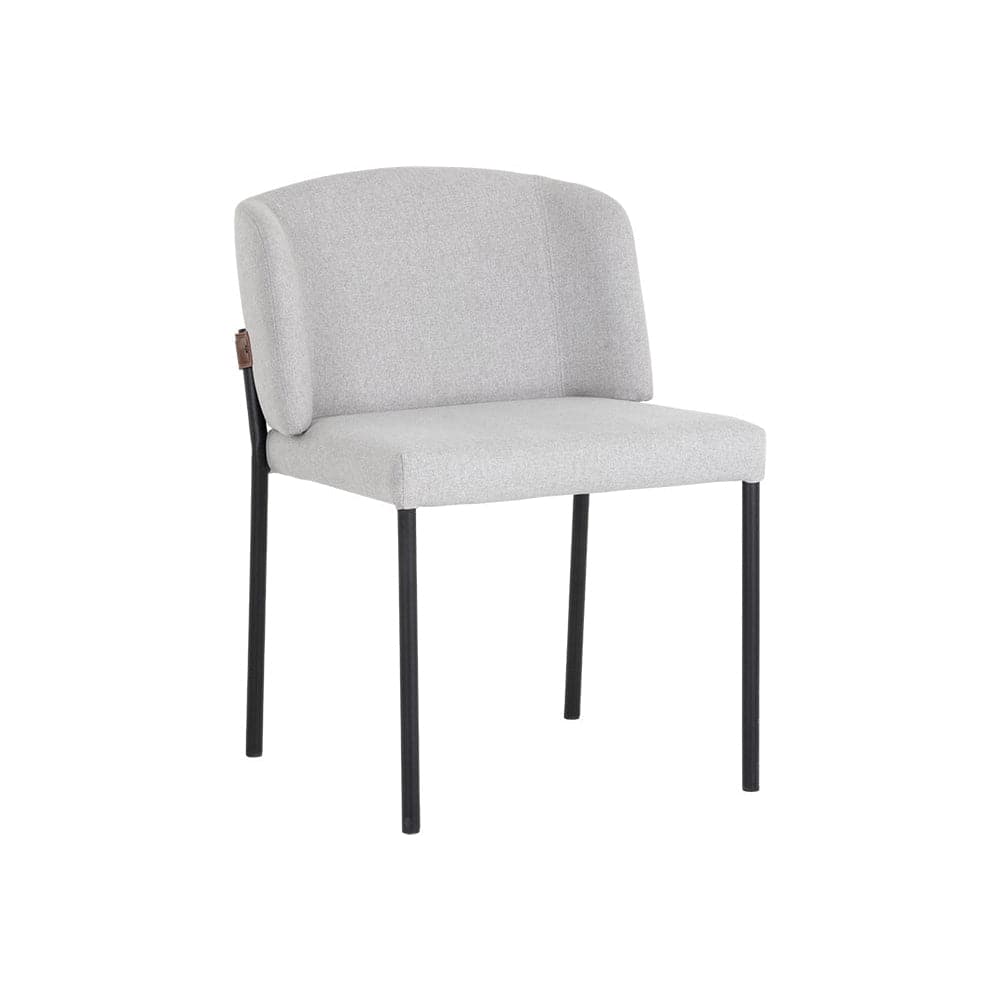 Pearce Dining Chair-Sunpan-SUNPAN-107965-Dining ChairsLight Grey / Bravo Cognac-2-France and Son