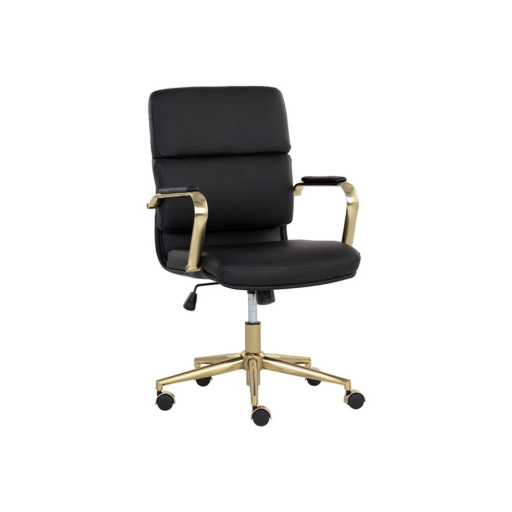Kleo Office Chair-Sunpan-SUNPAN-107979-Task ChairsOnyx-2-France and Son