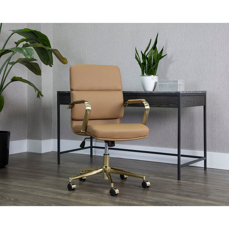 Kleo Office Chair-Sunpan-SUNPAN-106655-Task ChairsSnow-6-France and Son
