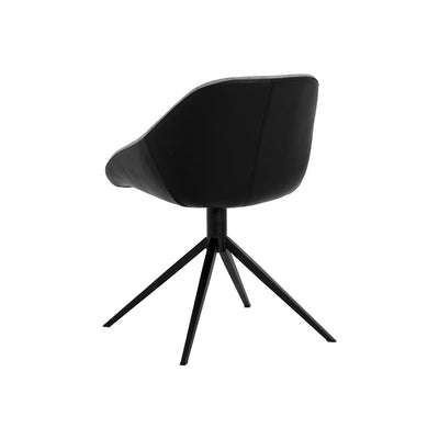 Mccoy Swivel Dining Chair-Sunpan-SUNPAN-107564-Dining ChairsNovember grey / cinnamon brown-10-France and Son