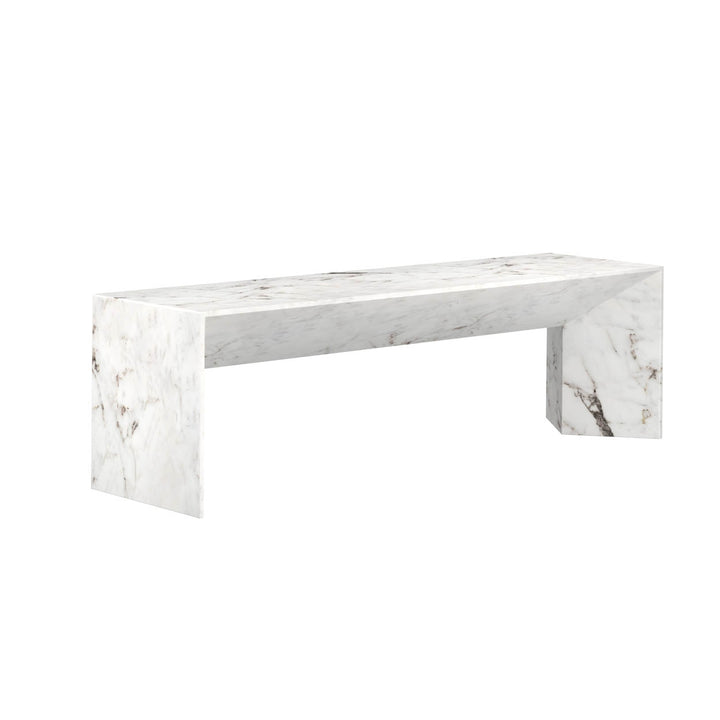 Nomad Bench-Sunpan-SUNPAN-108021-BenchesMarble White-12-France and Son