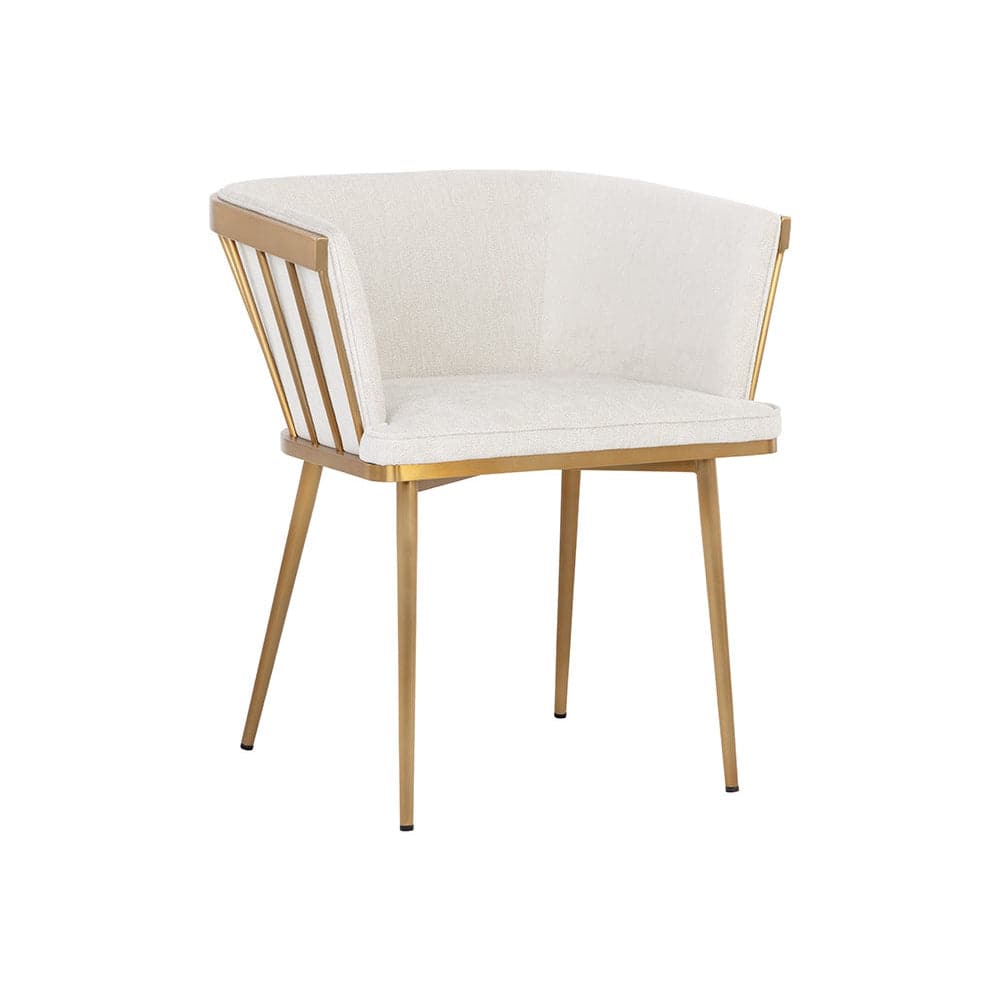 Caily Dining Armchair-Sunpan-SUNPAN-108032-Dining ChairsPolo Club Muslin-2-France and Son