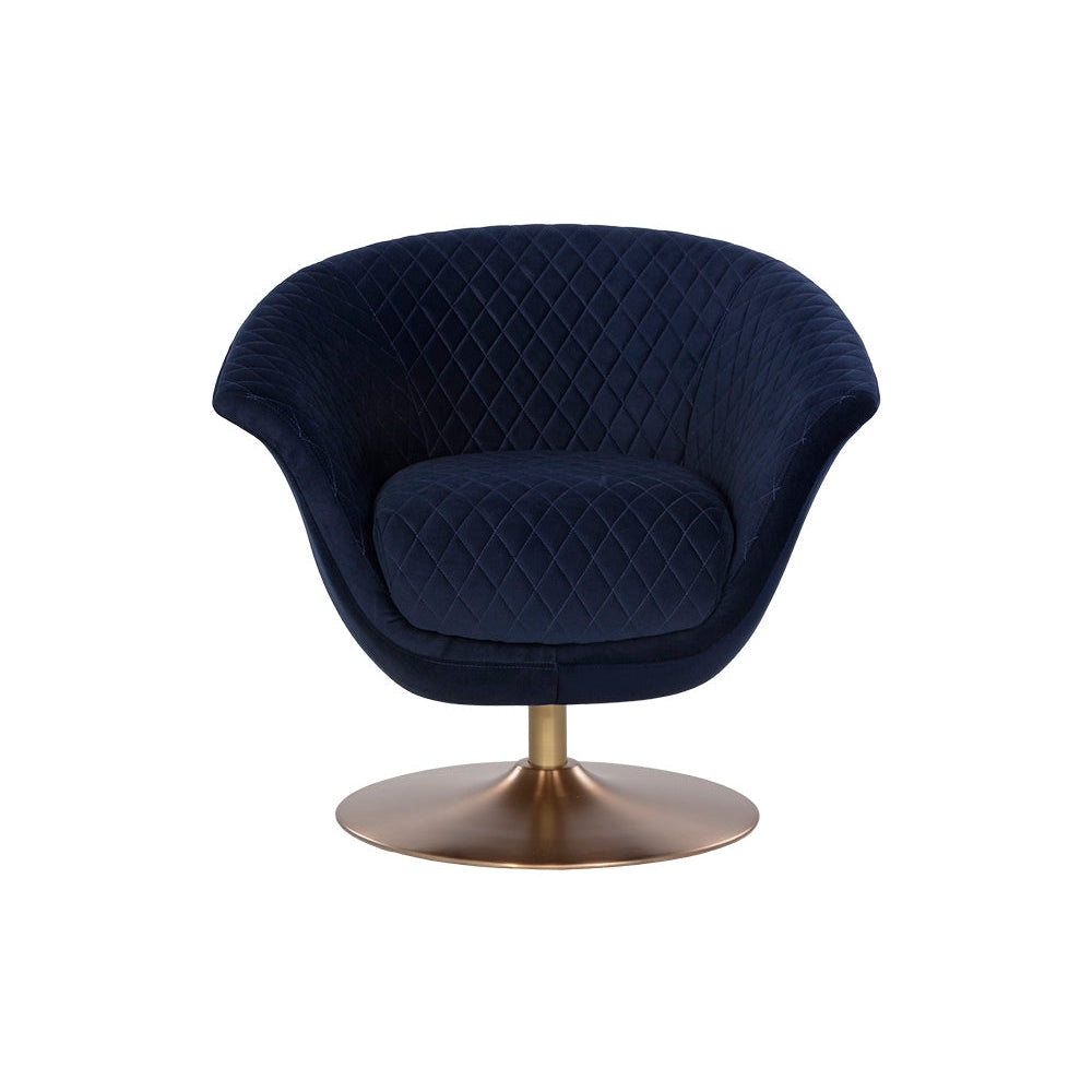 Carine Swivel Lounge Chair-Sunpan-SUNPAN-108045-Lounge Chairs-3-France and Son