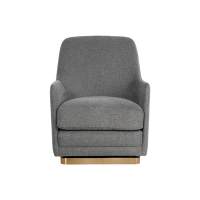 Marcela Swivel Lounge Chair - Belfast Koala Grey-Sunpan-SUNPAN-108046-Lounge Chairs-3-France and Son