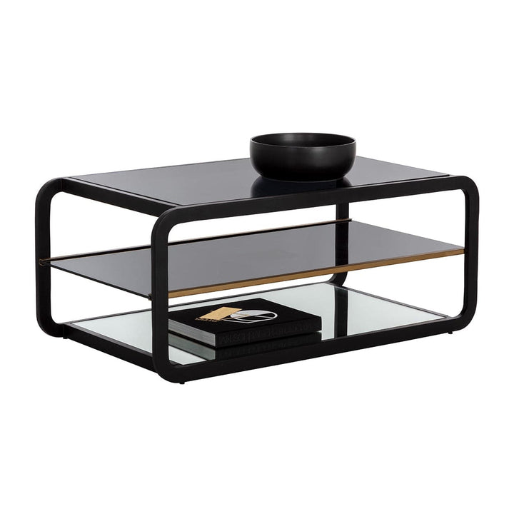 Ambretta Coffee Table - Black / Smoke Grey-Sunpan-SUNPAN-108084-Coffee Tables-3-France and Son