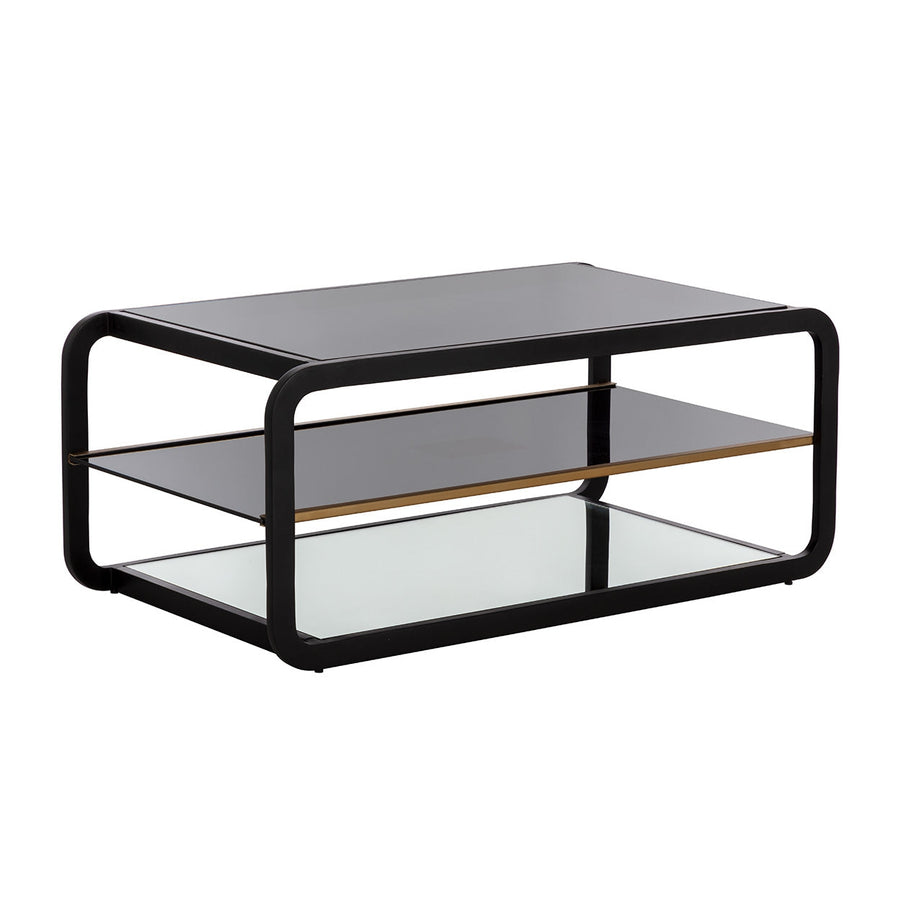 Ambretta Coffee Table - Black / Smoke Grey-Sunpan-SUNPAN-108084-Coffee Tables-1-France and Son