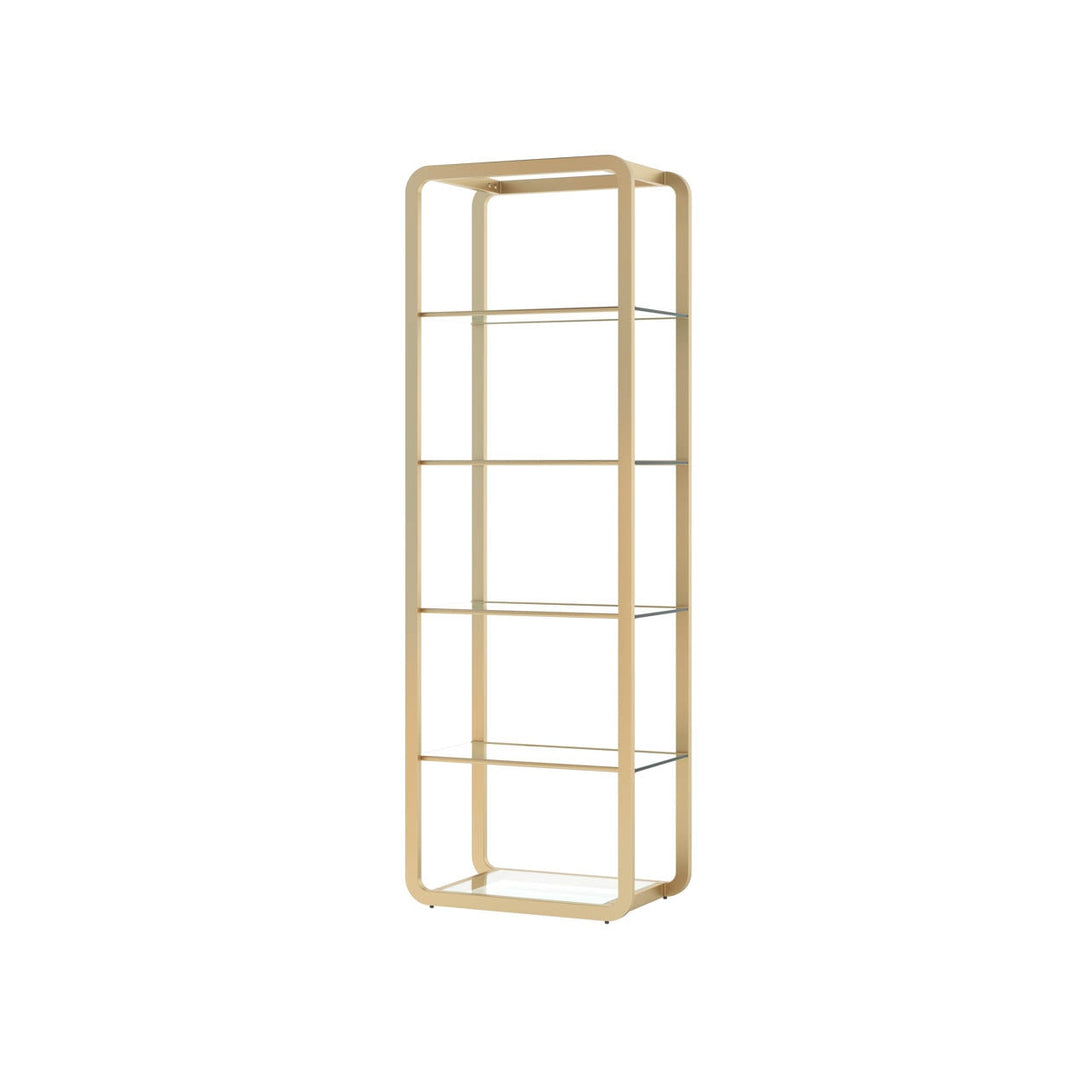 Ambretta Bookcase - Small-Sunpan-SUNPAN-107075-Bookcases & CabinetsSmoked/Black-8-France and Son
