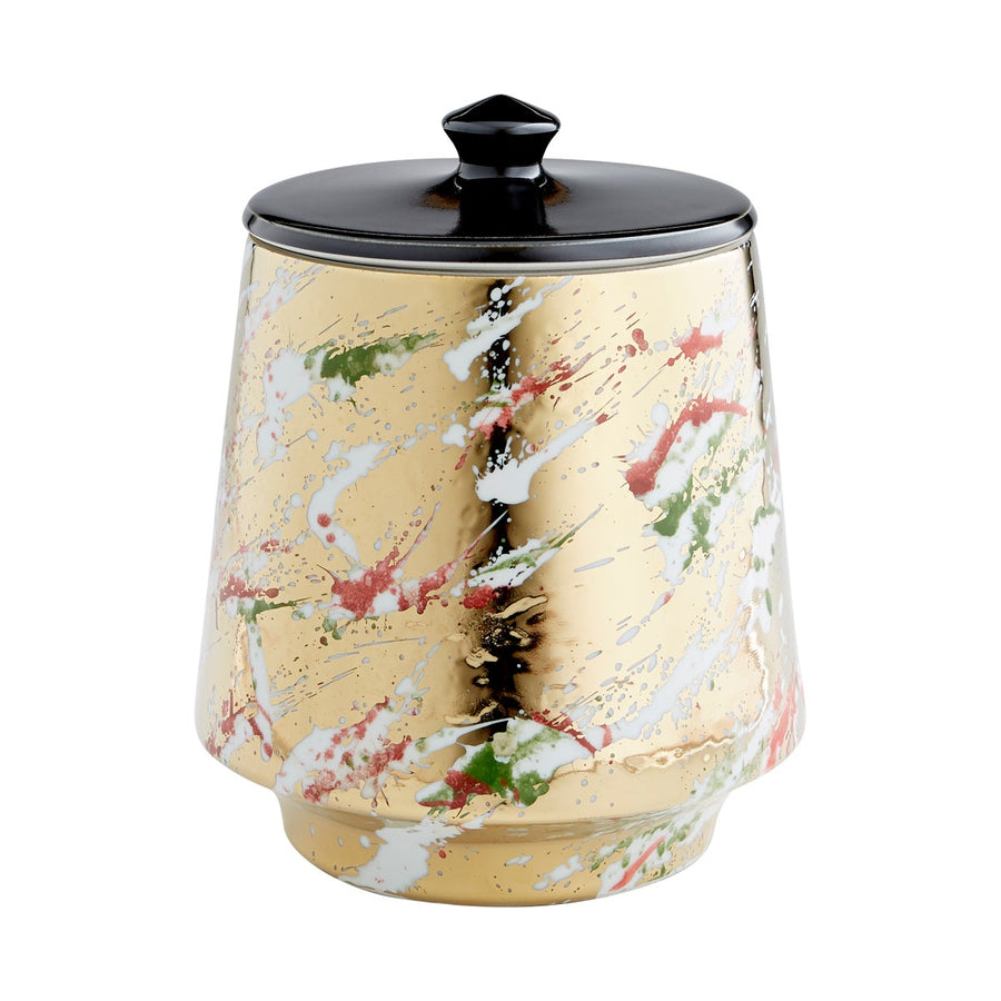 Ardent Splash Container Multi Color Glaze - Small-Cyan Design-CYAN-10808-Decor-1-France and Son
