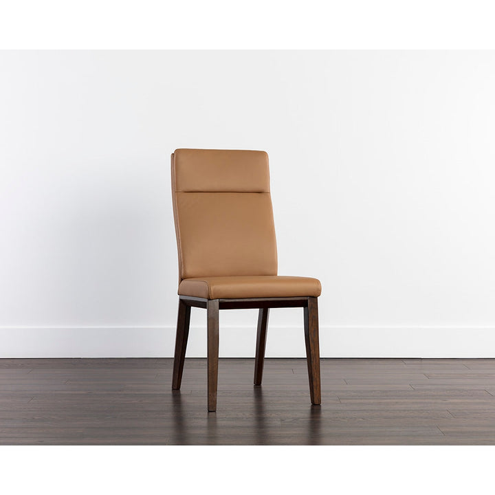 Cashel Dining Chair - Linea Wood Leather-Sunpan-SUNPAN-108094-Dining Chairs-1-France and Son