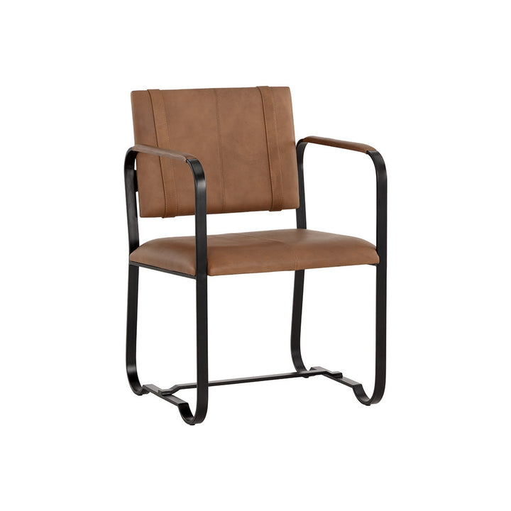 Garrett Office Chair - Cognac Leather-Sunpan-SUNPAN-108098-Task Chairs-3-France and Son
