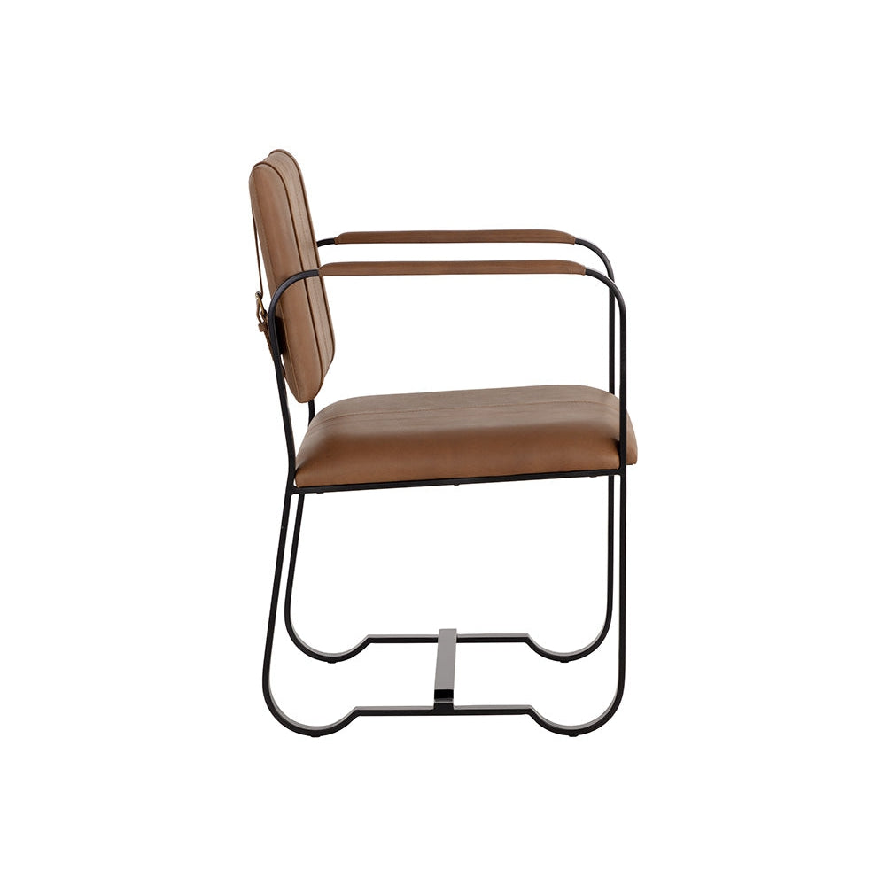 Garrett Office Chair - Cognac Leather-Sunpan-SUNPAN-108098-Task Chairs-4-France and Son