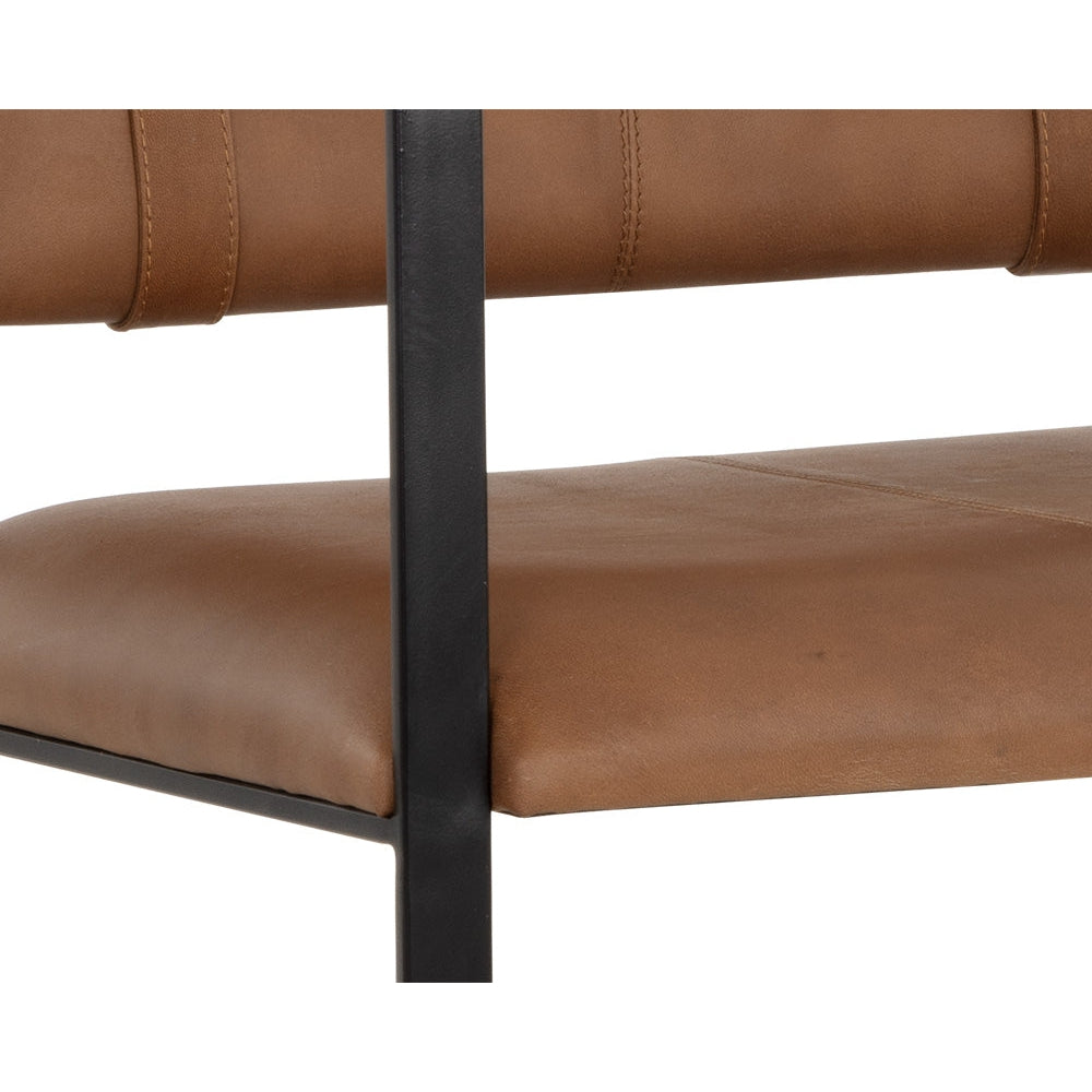 Garrett Office Chair - Cognac Leather-Sunpan-SUNPAN-108098-Task Chairs-6-France and Son